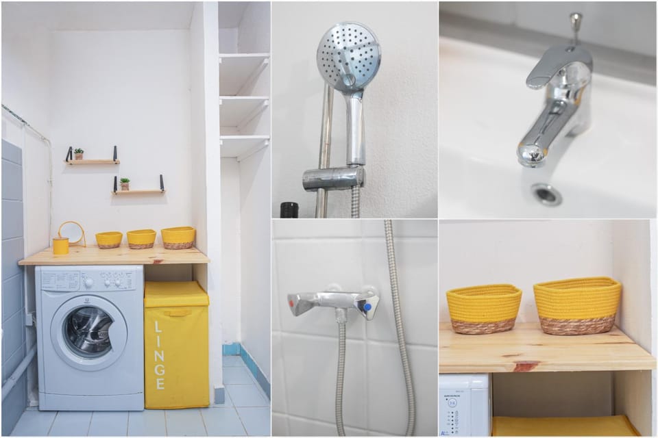 Shower, Bathroom, washing machine