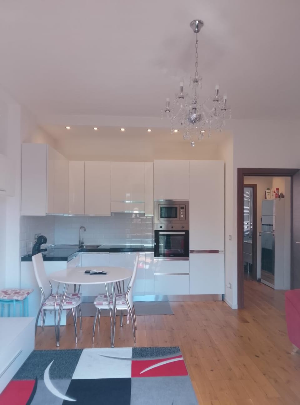 Kitchen or kitchenette, Living room, Seating area, Dining area, dishwasher, oven, stove