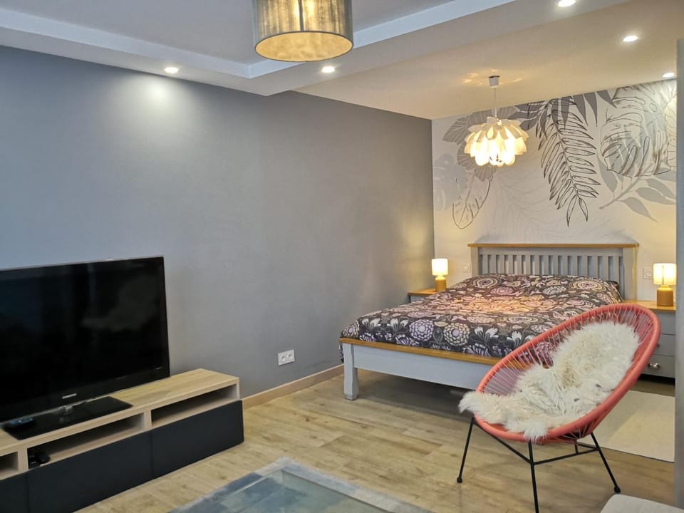 Petit Paradis Cosy T1 Bis 40m2 Indépendent Studio en Maison avec Jardin & Parking Gratuit Apartment in Caluire-et-Cuire