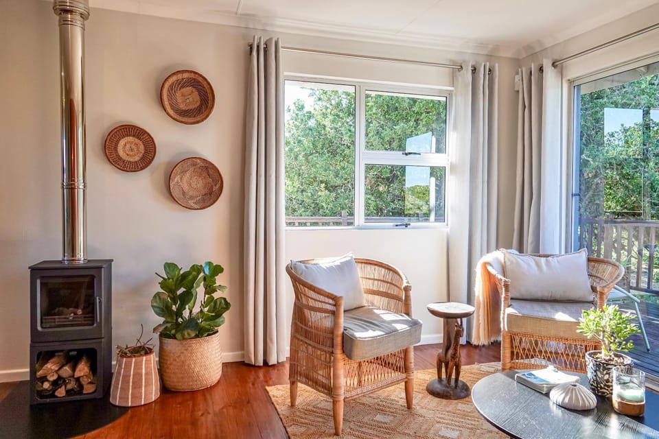View (from property/room), Living room, Seating area, Garden view, fireplace, heating