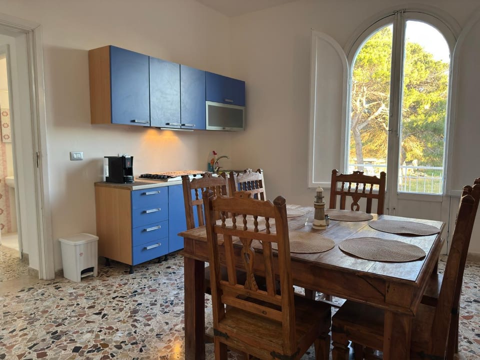 Kitchen or kitchenette, Dining area, stove