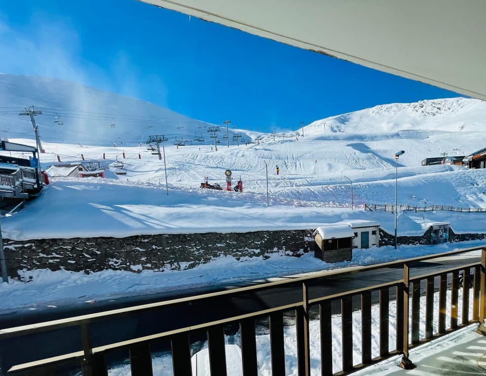 Natural landscape, Winter, Skiing, Mountain view