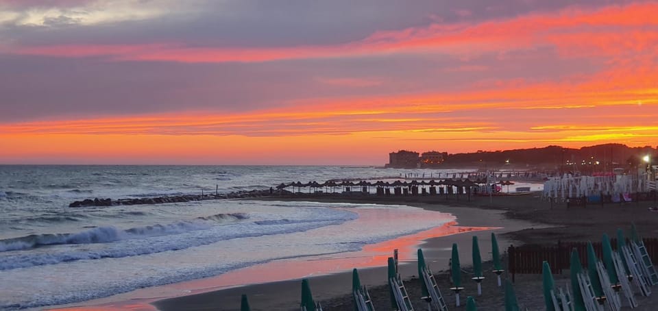 Nearby landmark, Natural landscape, Beach, Sea view, Sunset