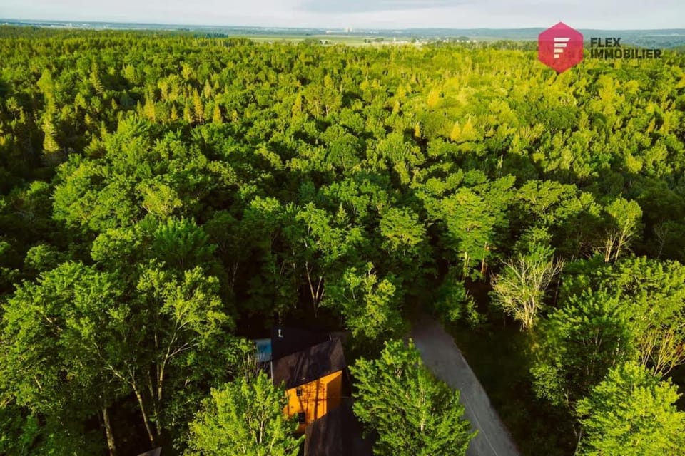 Chalet 6 pers - SPA privé en boisé - Intimité nature - Domaine du Grand Portneuf House in Quebec