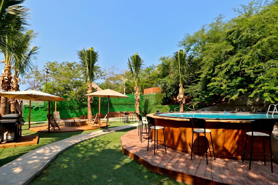 Patio, Natural landscape, Solarium, Pool view, Swimming pool, Inner courtyard view, sunbed