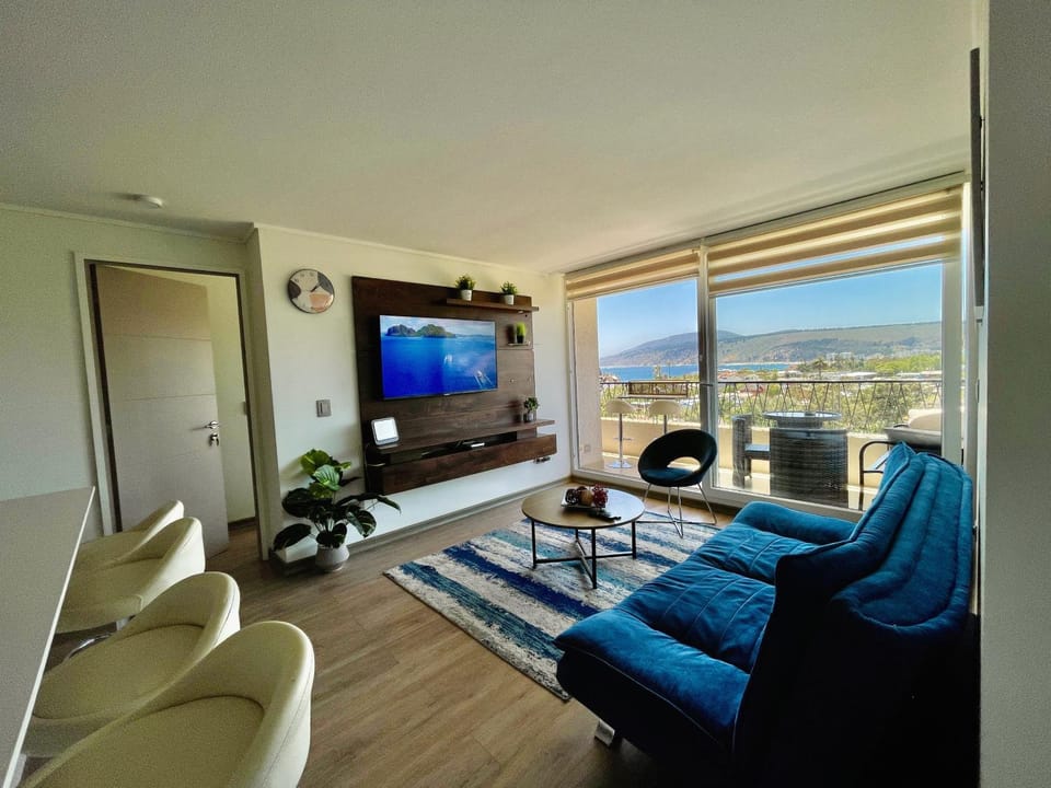 Natural landscape, Living room, Sea view