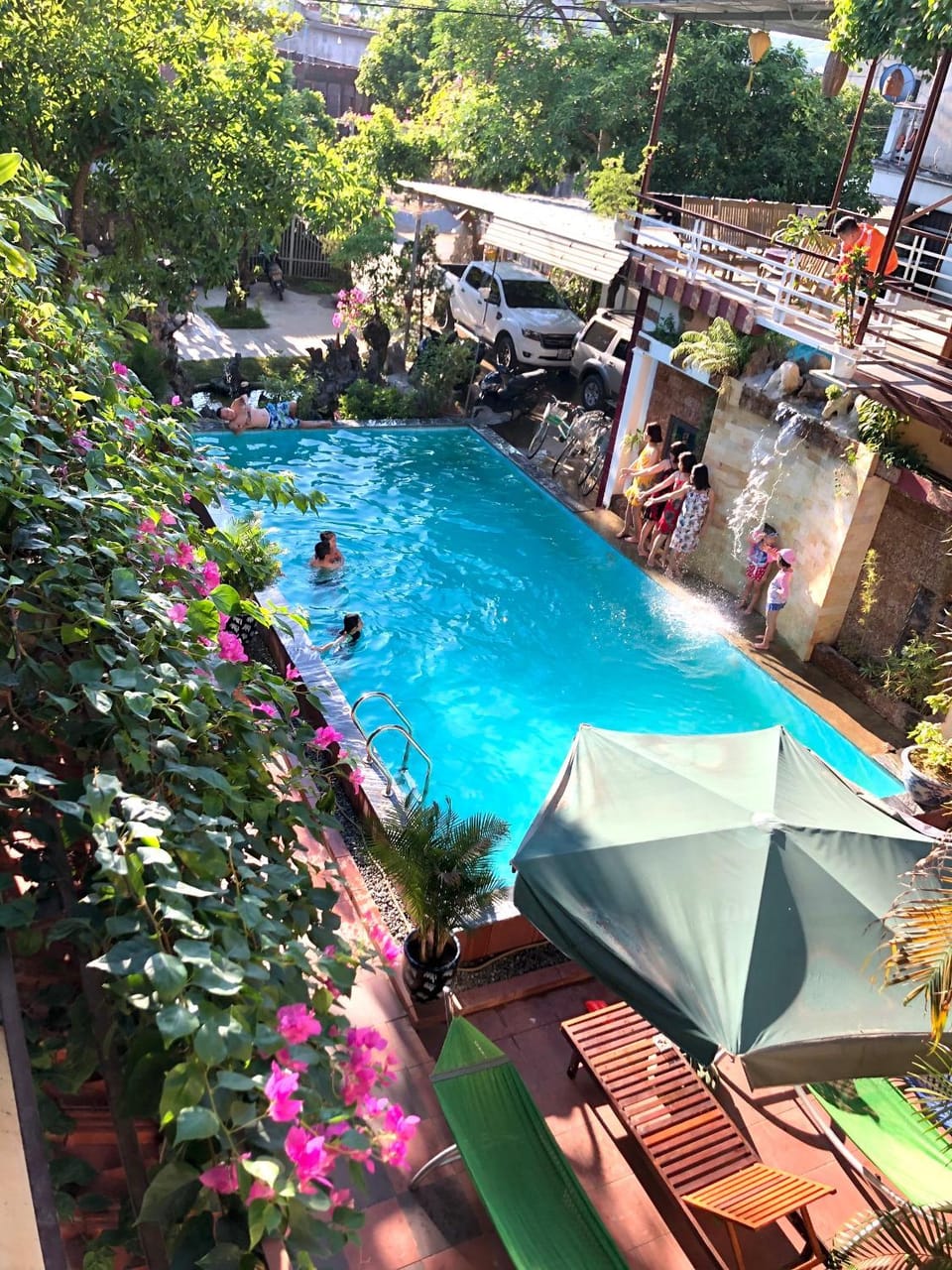 Pool view, Swimming pool, sunbed