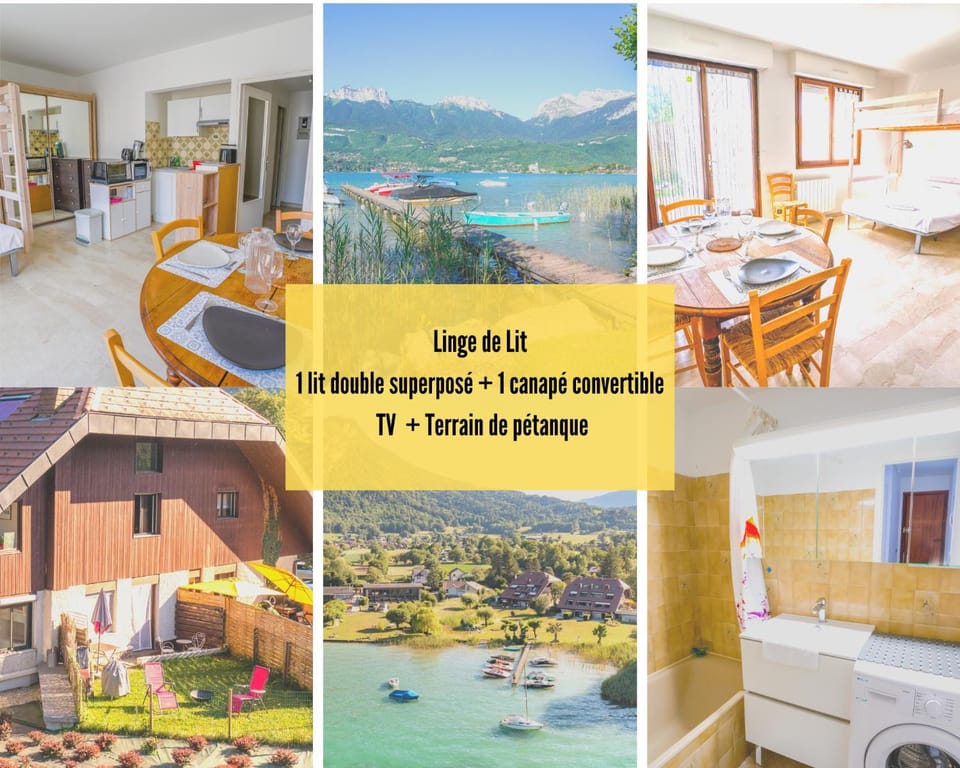 Vue sur lac & terrasse - Parking privé Apartment in Talloires