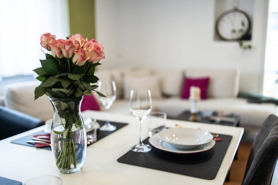 RK79 Ferienwohnung mit 4 Zimmer, Garten und Pool nähe Klinikum U-Bahn & S-Bahn zum Messegelände Nürnberg Apartment in Fürth