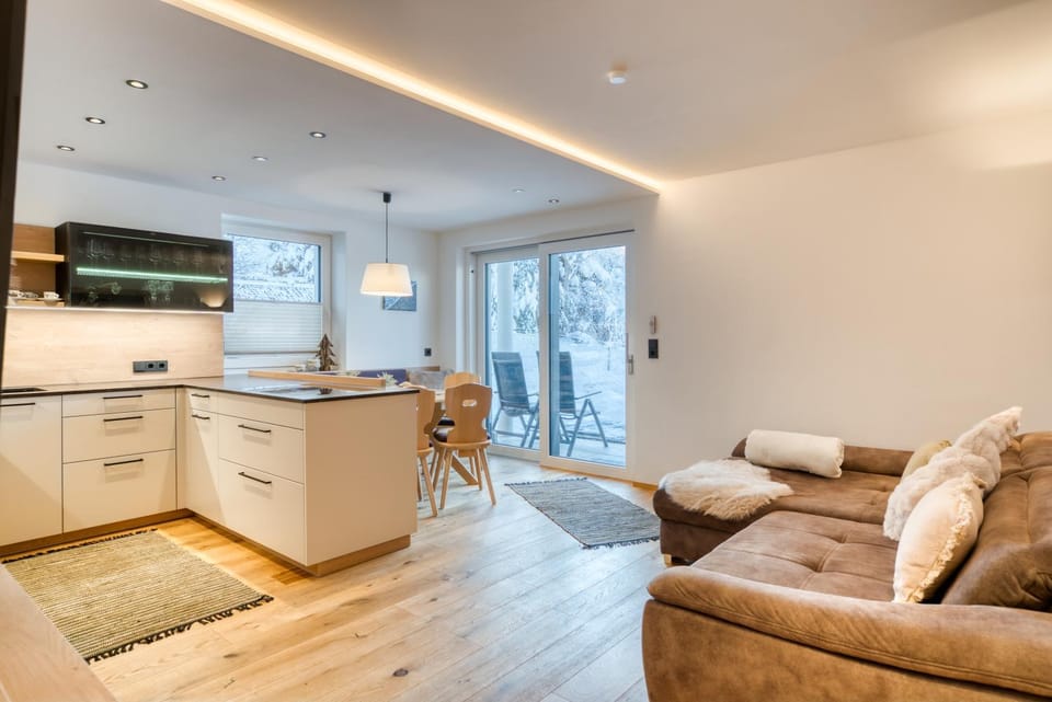 Living room, kitchen