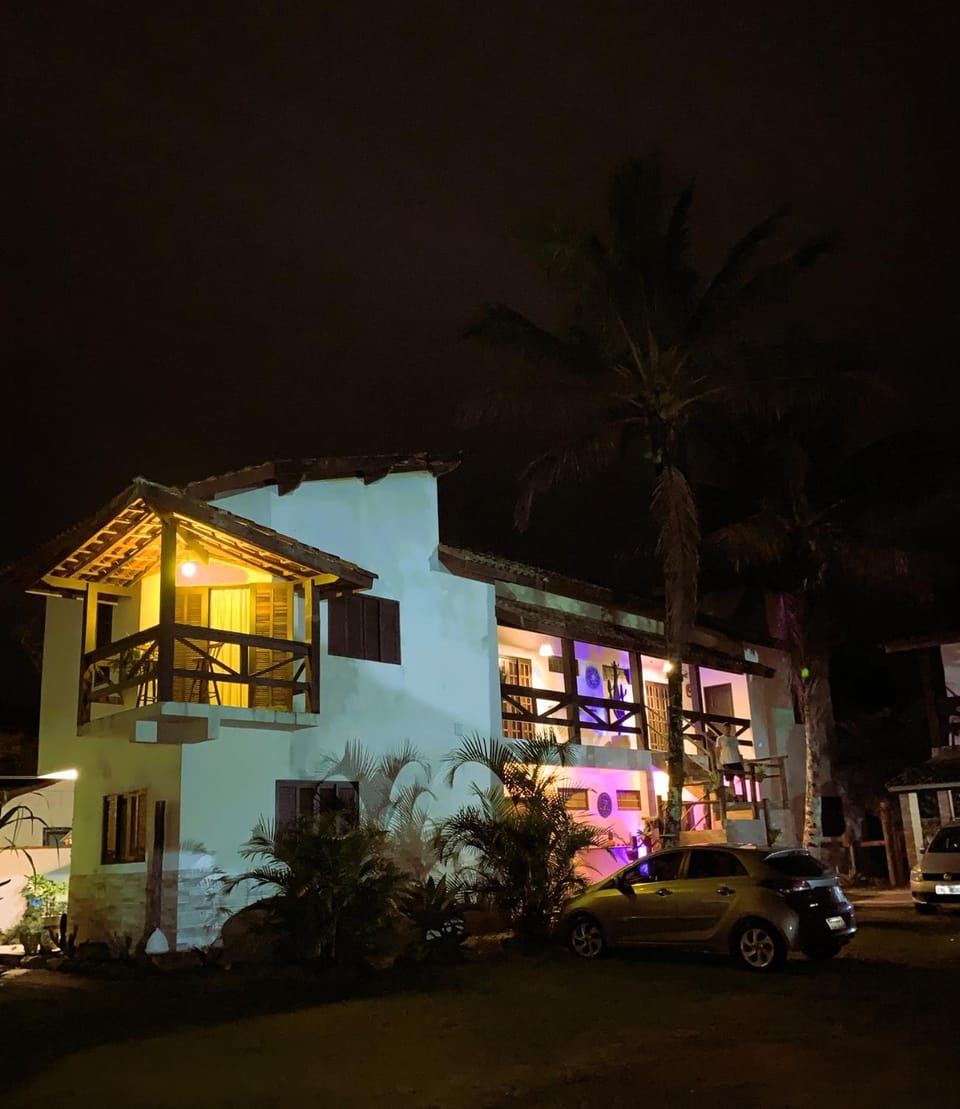 Property building, Night, Parking