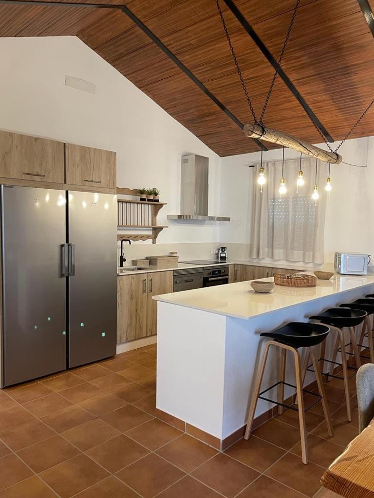 Kitchen or kitchenette, oven, stove