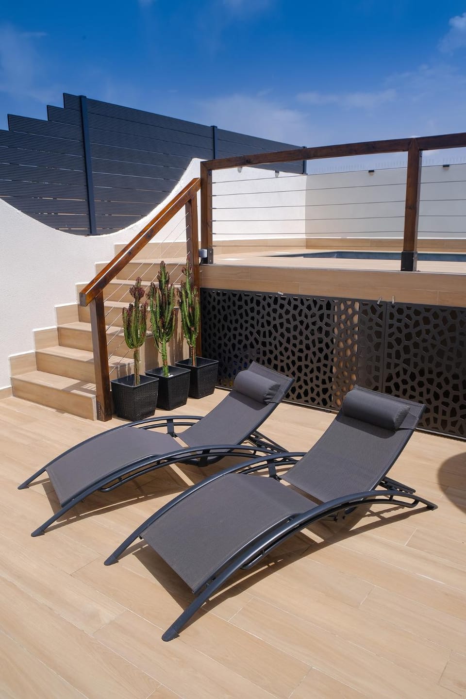 Day, Balcony/Terrace, sunbed