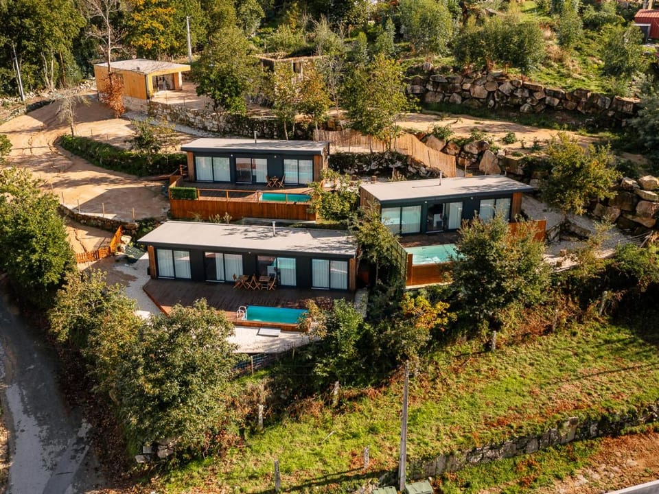 Property building, Natural landscape, Bird's eye view, Garden