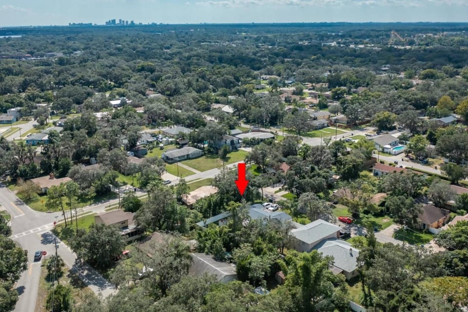 Adventure Awaits in Tampa Bay with Beautiful Decor 4BR with Backyard Oasis Near Busch Gardens & Adventure Island House in Tampa