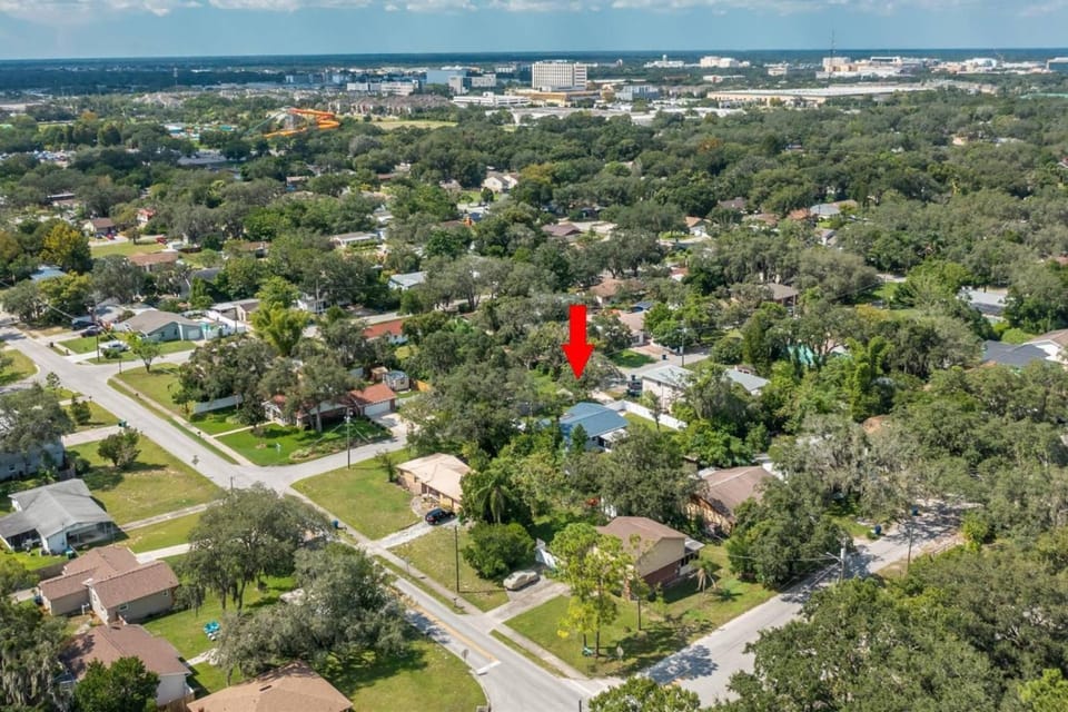 Adventure Awaits in Tampa Bay with Beautiful Decor 4BR with Backyard Oasis Near Busch Gardens & Adventure Island House in Tampa