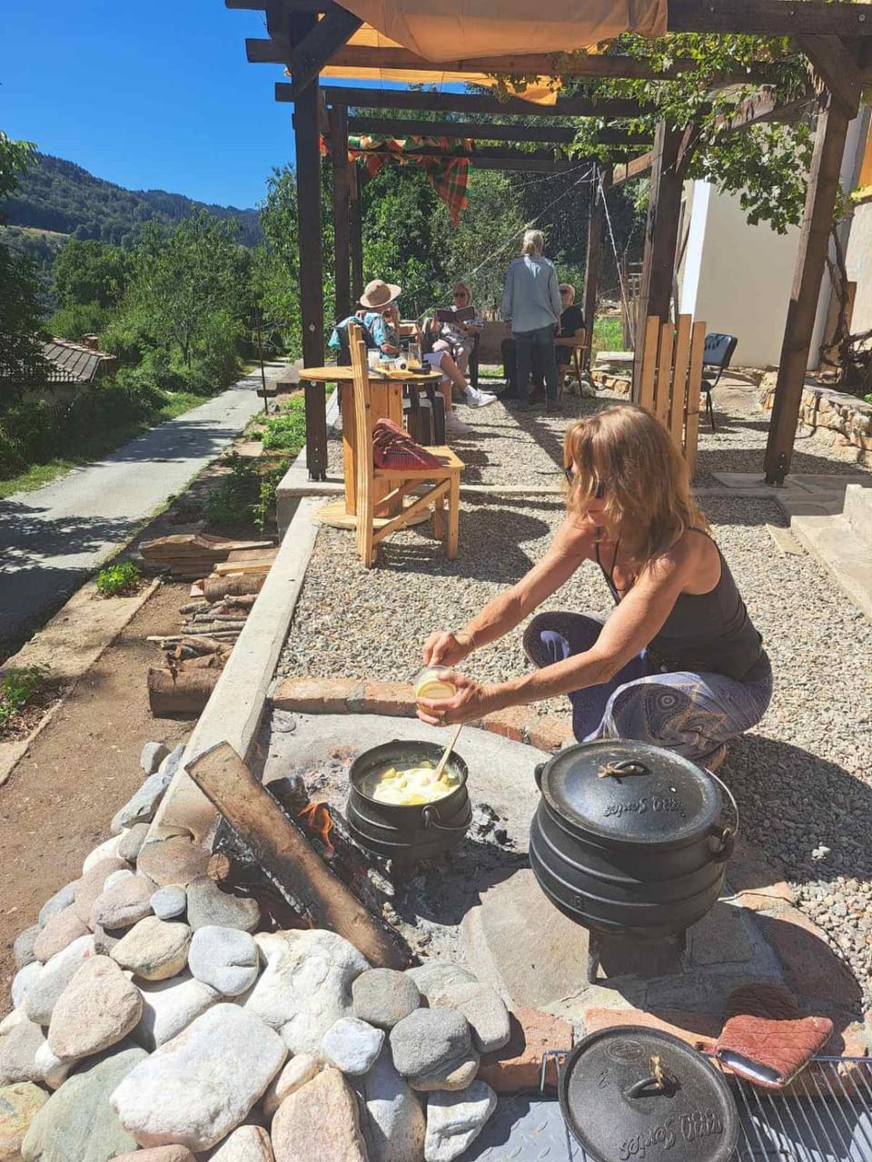 Patio, BBQ facilities, Balcony/Terrace, Garden view, Mountain view, group of guests