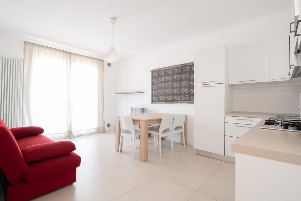 Kitchen or kitchenette, Living room, Dining area, stove