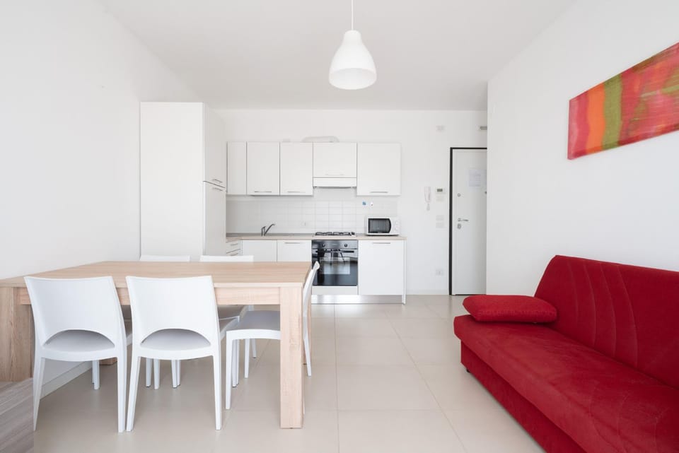 Kitchen or kitchenette, Living room, Dining area, oven, stove