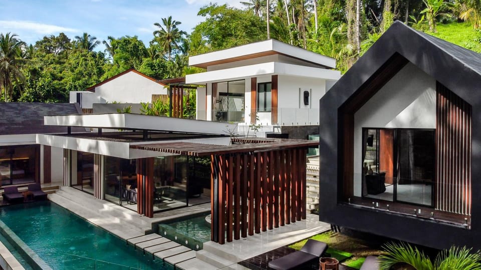 Property building, Pool view, Swimming pool