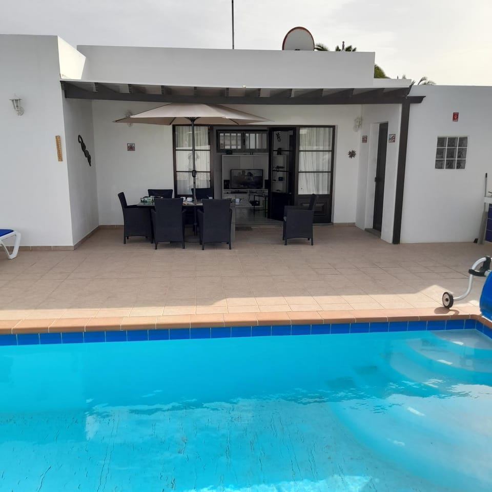 Patio, Pool view