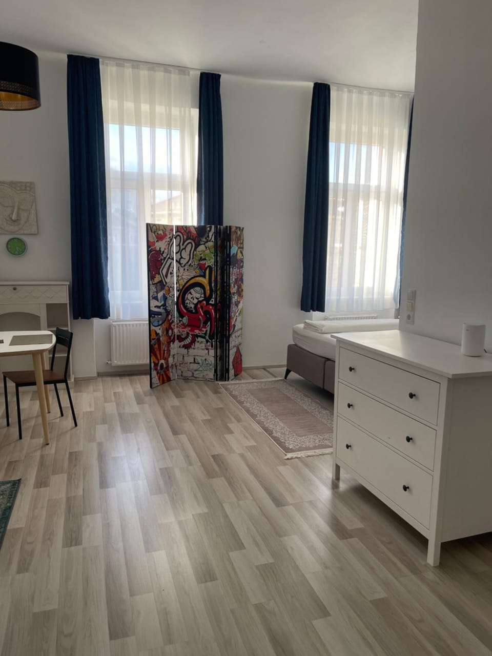Bedroom, hair dresser