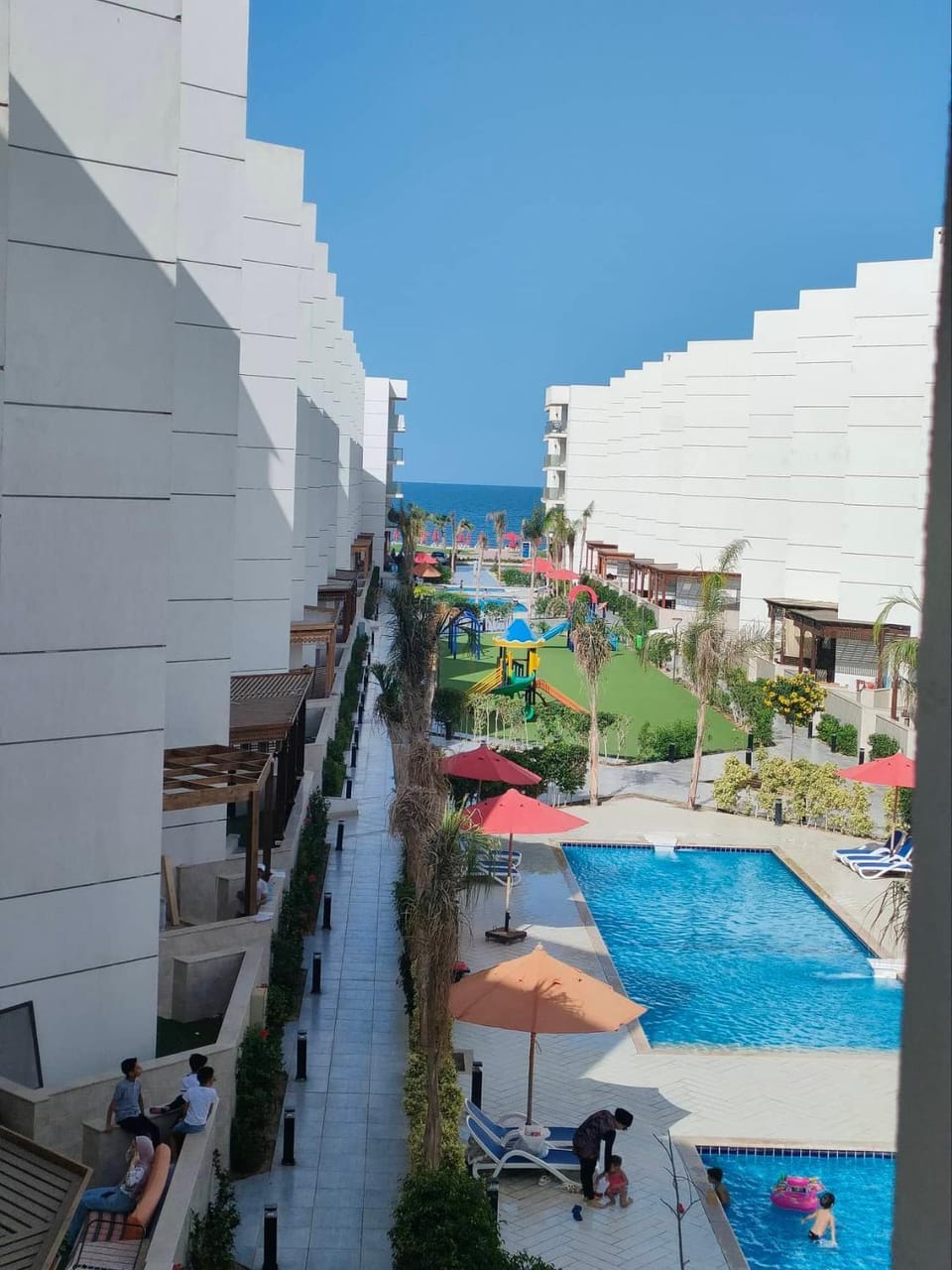 Day, Pool view, Sea view, Swimming pool