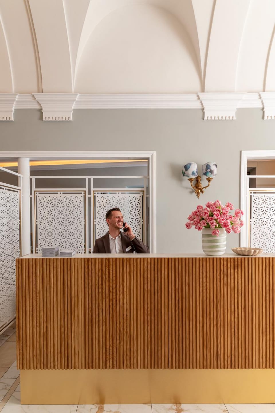 Staff, People, Lobby or reception