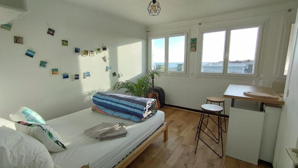 Cosy studio en étage résidence front de mer Apartment in Palavas-les-Flots
