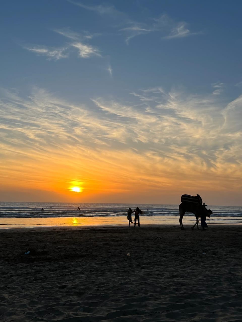 Natural landscape, Beach, Sunset
