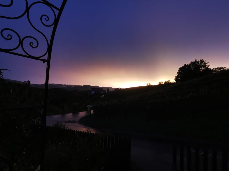 Property building, Sunset