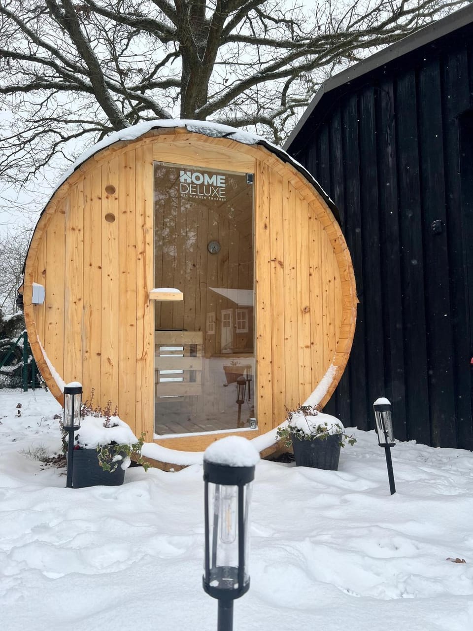 Property building, Winter, Sauna