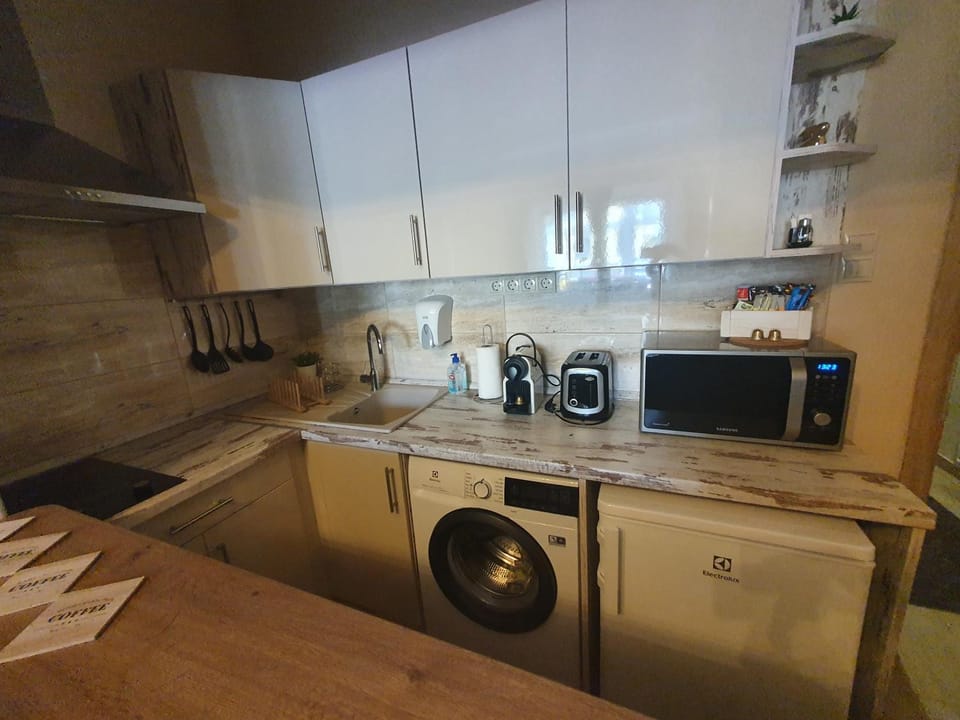 Coffee/tea facilities, Kitchen or kitchenette, locker, minibar, stove, toaster, washing machine