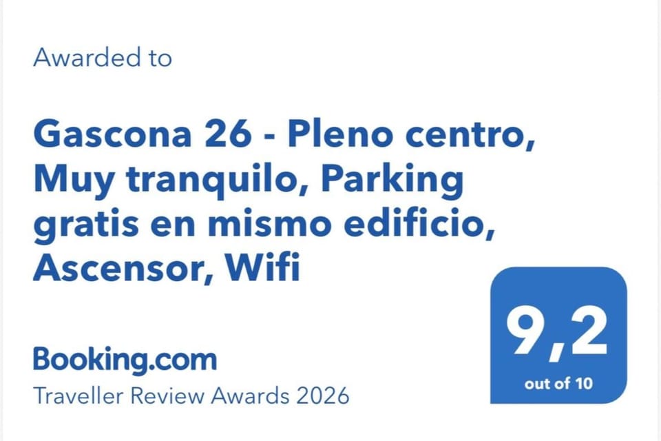 Gascona 26 - Pleno centro, Muy tranquilo, Parking gratis en mismo edificio, Ascensor, Wifi Apartment in Oviedo