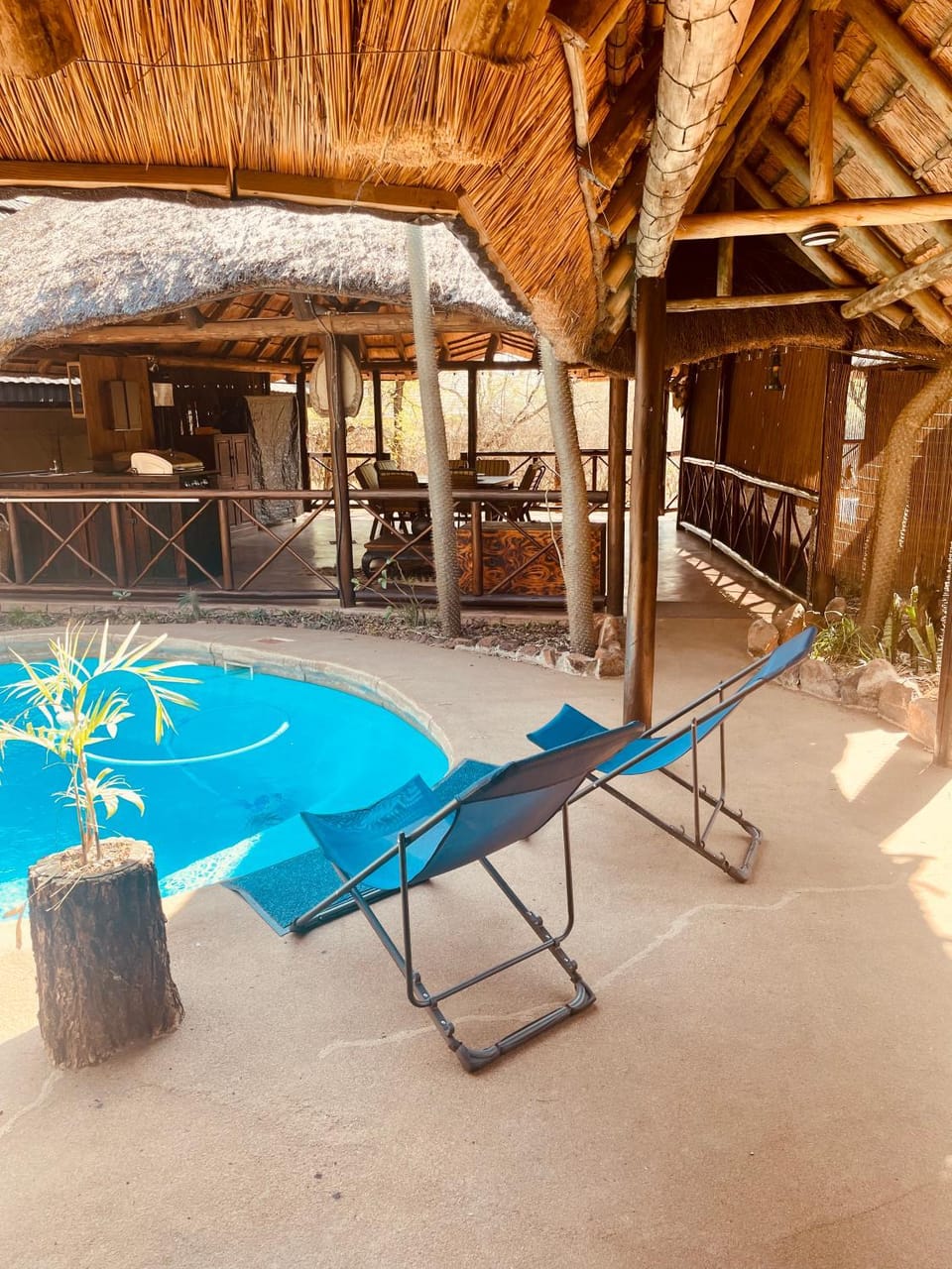Pool view, Swimming pool, sunbed