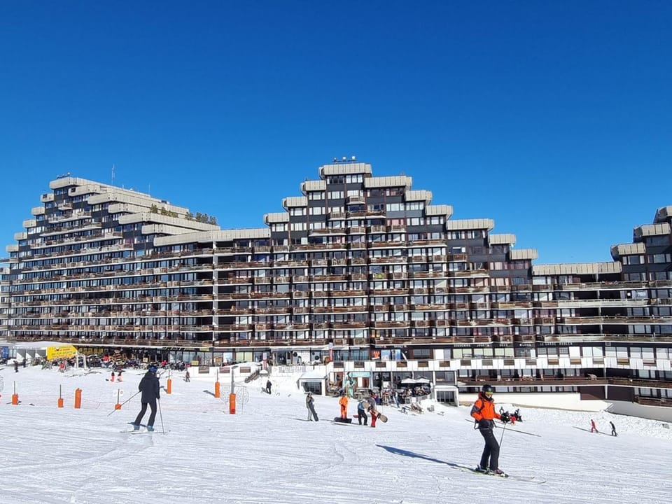 Studio rénové cabine au pied des pistes, 4 pers., animaux non admis Cabin in Mâcot-la-Plagne