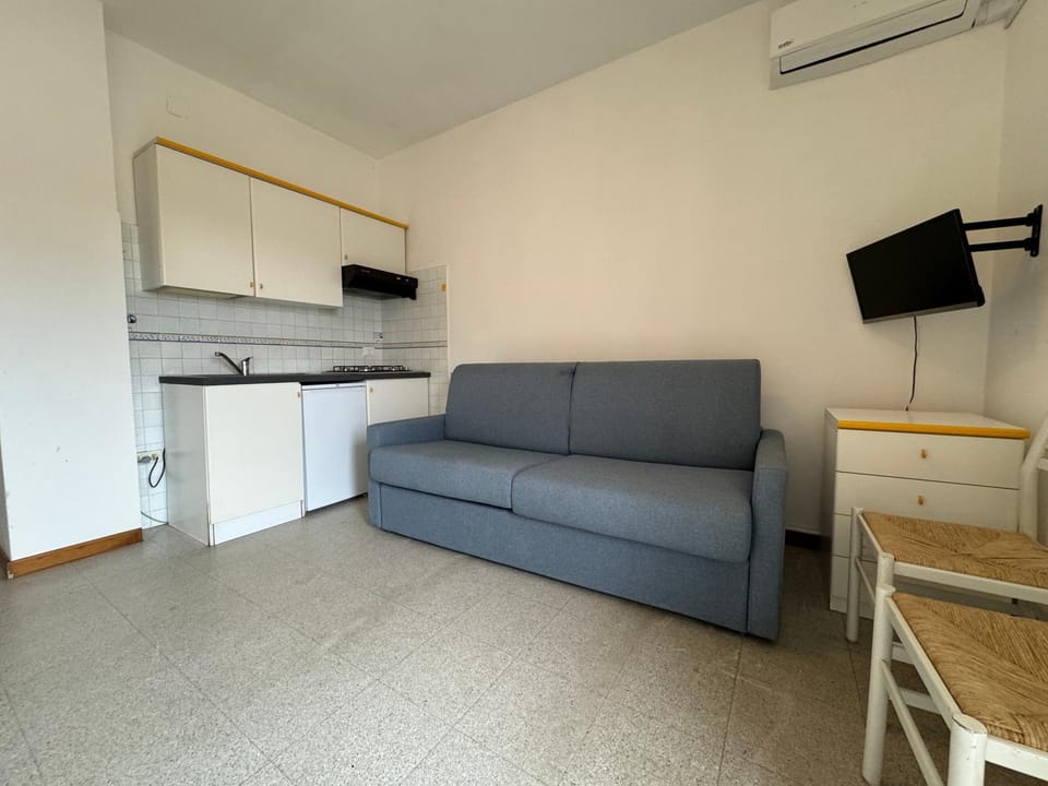 Bed, Kitchen or kitchenette, Living room