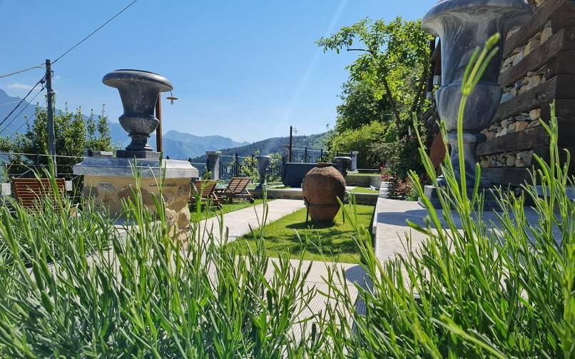 Summer, Garden, View (from property/room), Garden view, Landmark view, Mountain view, Pool view, Swimming pool, Breakfast, Seasons, Open Air Bath, Inner courtyard view