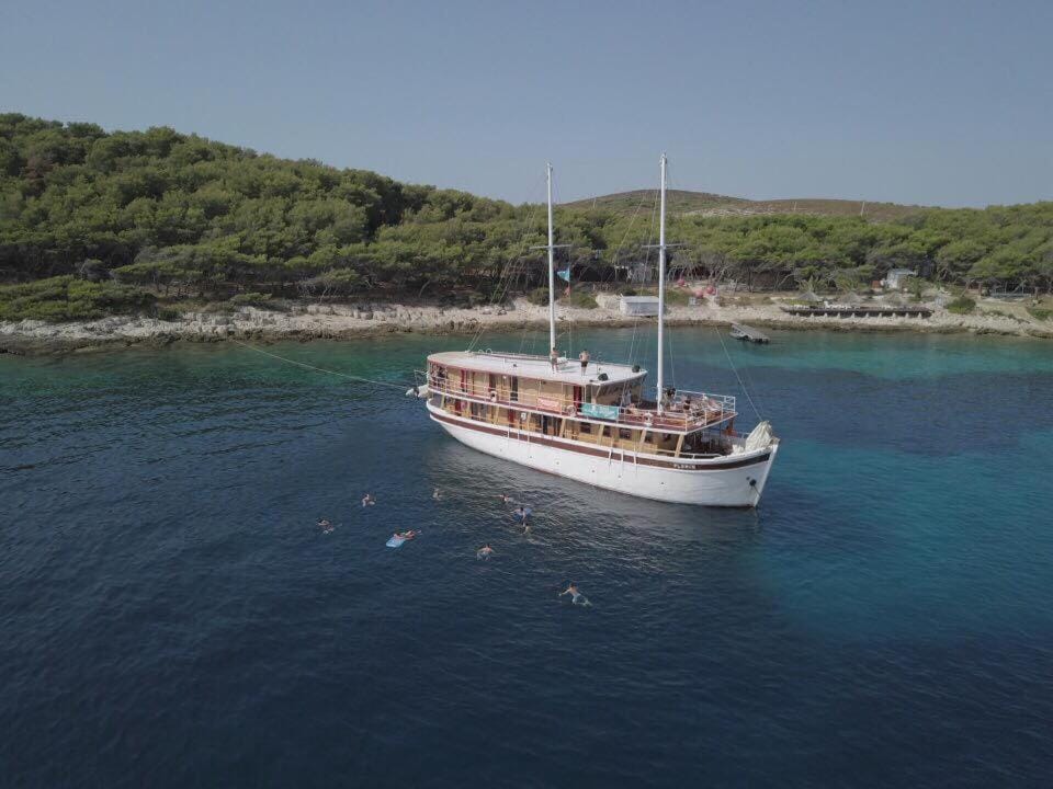 Traditional gulet, cruises & events Docked boat in Split