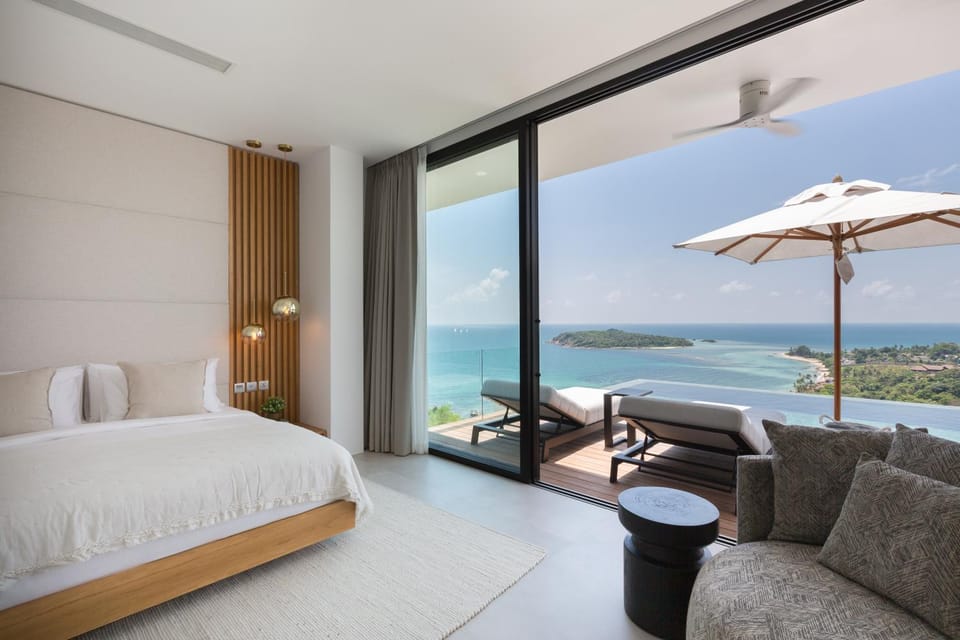 View (from property/room), Bedroom, Sea view
