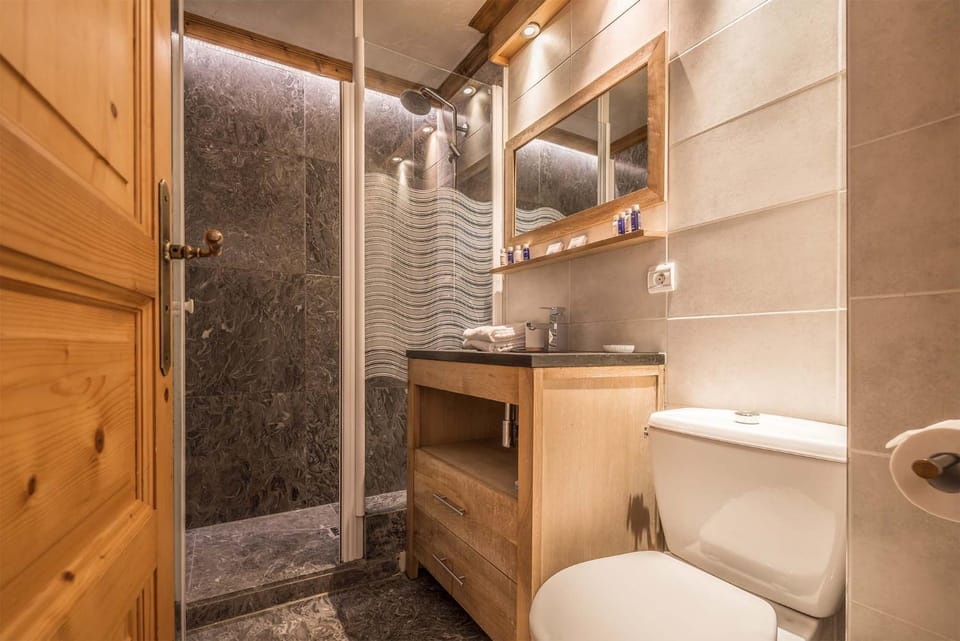 Shower, Toilet, Bathroom, towels