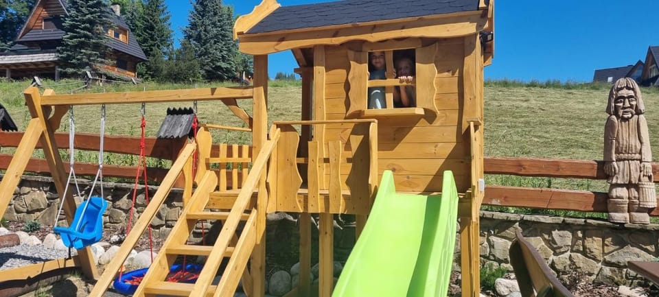 Spring, Children play ground, Garden