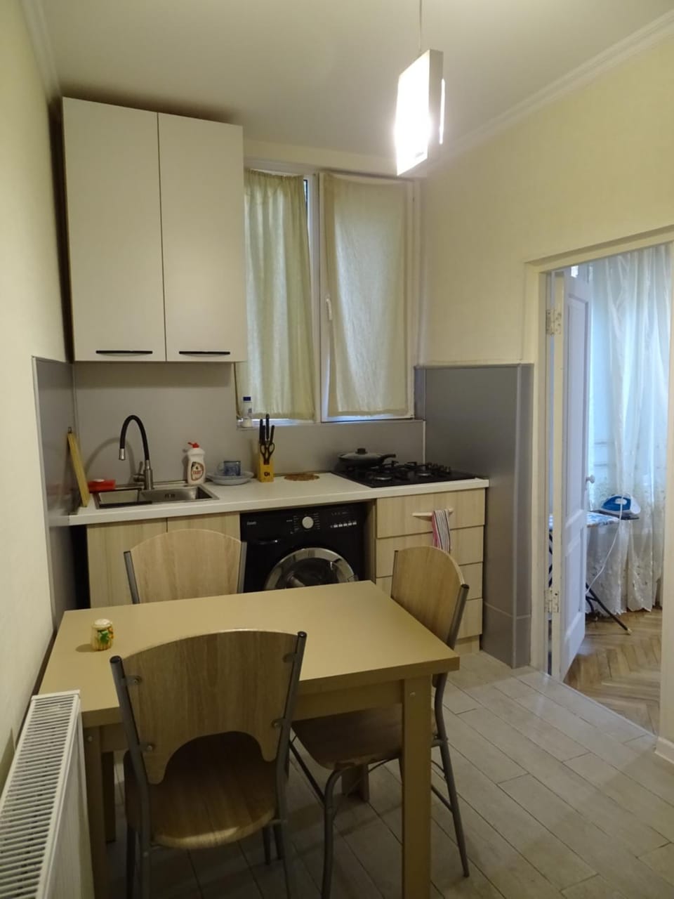 Kitchen or kitchenette, washing machine, washing machine, kitchen, kitchen