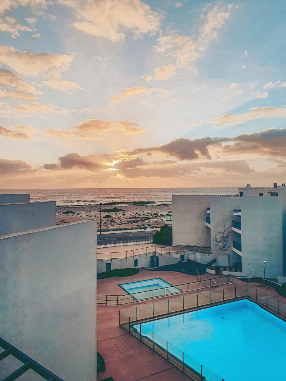 Natural landscape, Pool view, Sea view, Swimming pool, Sunset