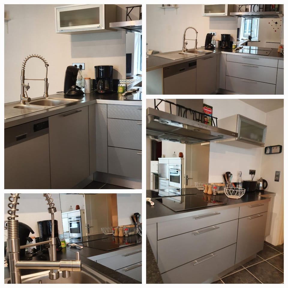 Kitchen or kitchenette, dishwasher, stove, kitchen
