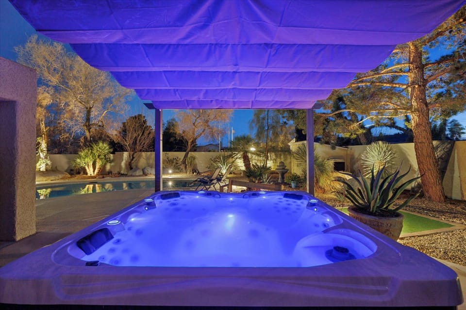 Night, Hot Tub, Hot Tub, Pool view, Swimming pool