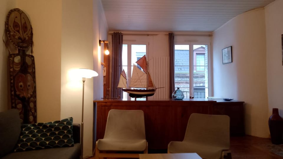 Loft en duplex avec vue sur plage et chenal Apartment in Dieppe