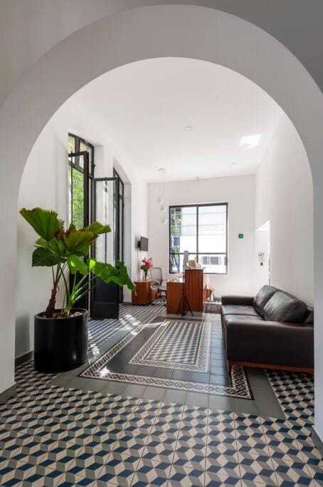 Beautiful loft. King size bed. 150 Mbps internet. Apartment in Mexico City
