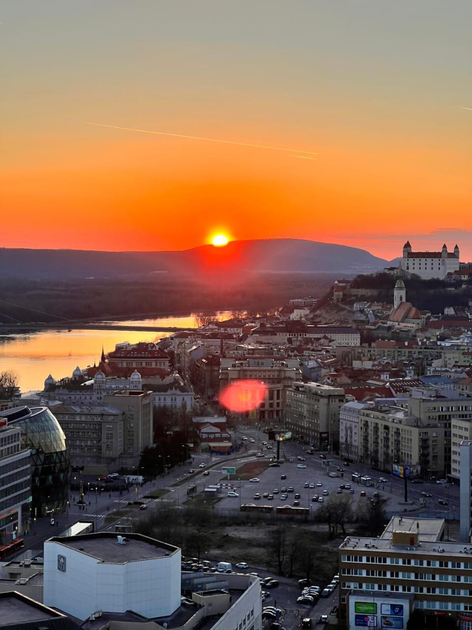 City view, River view, Sunset