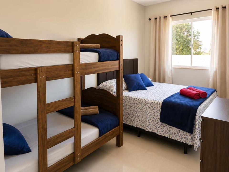 Bed, Photo of the whole room, Bedroom, bunk bed